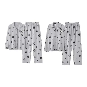 XIAFENYAN Pajama Set Unisex Gray