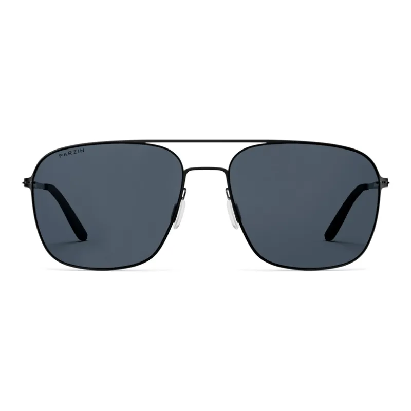 PARZIN Alloy Rubber Aviator Sunglasses Men's-5