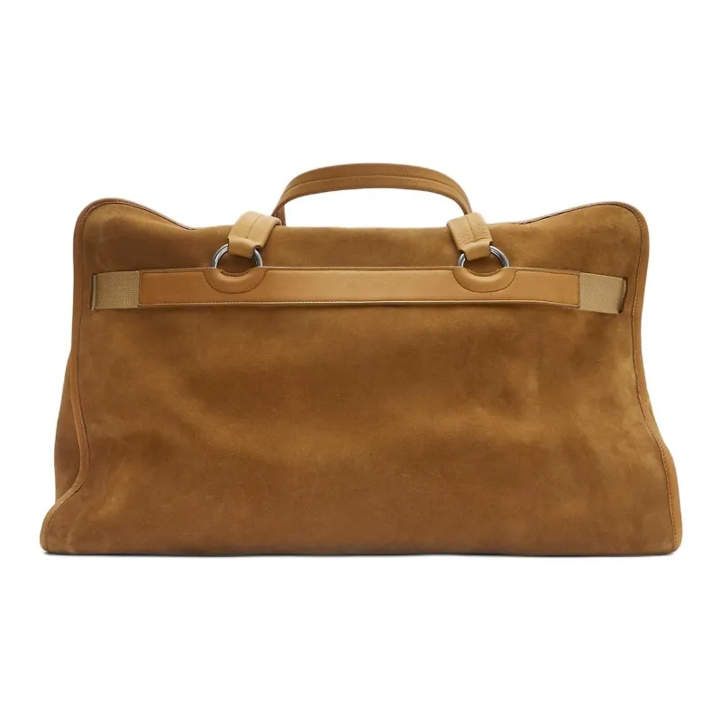 Burberry Calfskin Portable One Shoulder Travel Bag Men's Brown-2