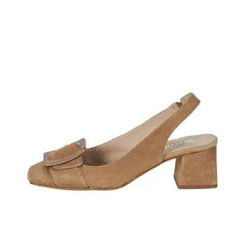 JB MARTIN Vivre Block Heel High Heels Women's Brown