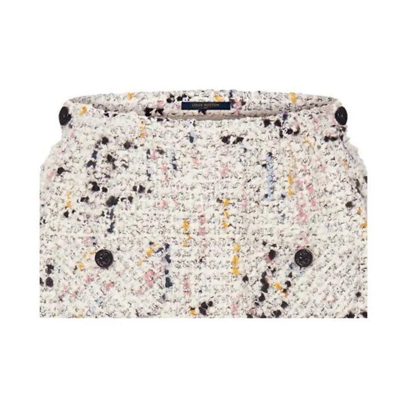 LOUIS VUITTON Bouclette Tweed Mini Skirt-1