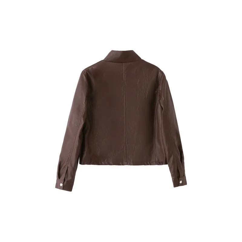 Yi Mengyuan Leather Jacket Women's-1