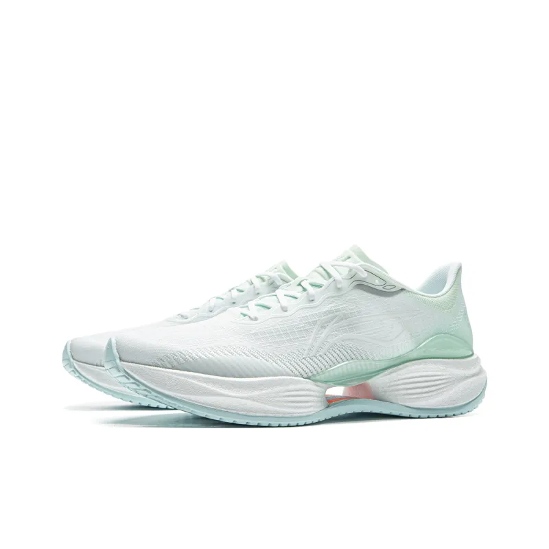 LiNing Super-Light 22 Cushioning Wear-Resistant Low-Top Sprint Running Shoes Women's White-2