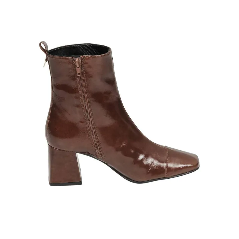 JB MARTIN Vanessa Ankle Boots 7cm Women's Brown-1
