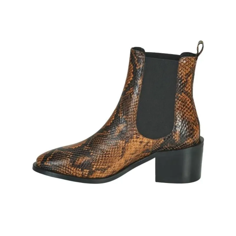JB MARTIN Adele Short Chelsea Boots Women's Brown-0