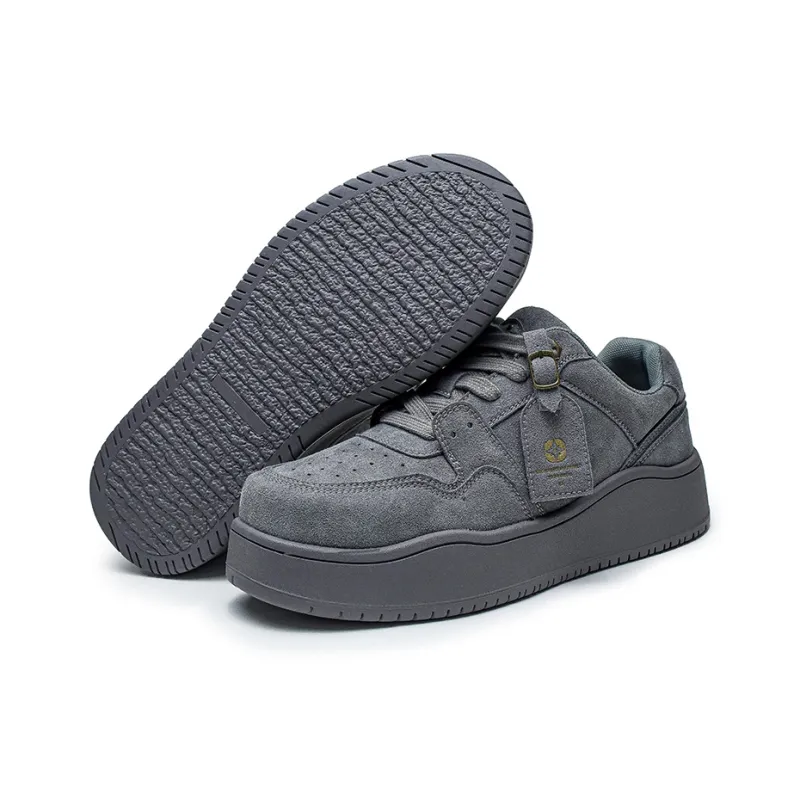 H2 Anti Slip And Wear Resistant Height Increasing Low Top Skateboard Shoes Unisex-5