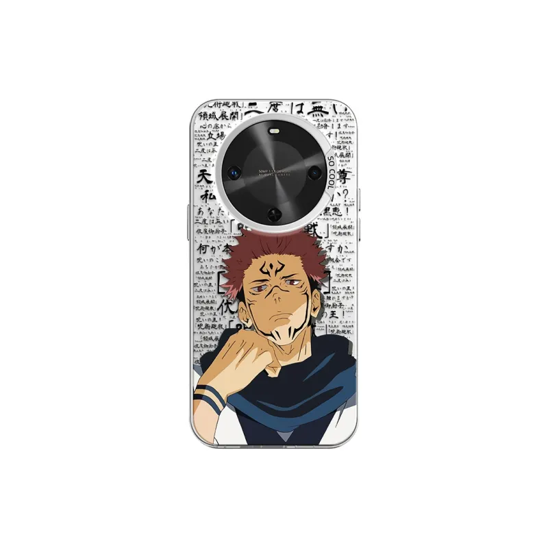 MANQIN Trendy Creative Sukuna Phone Case Impact Resistant Protective Case Compatible With Macadamia 30 Cartoon Trend-18