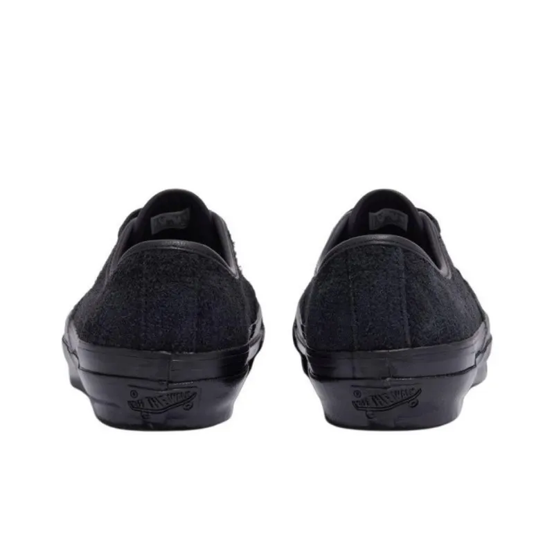 Vans Authentic Anti Slip Wear Resistant Low Top Skateboard Shoes Unisex Black-2