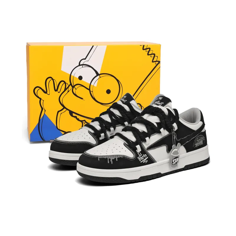 The Simpsons Abrasion Resistant, Lightweight, And Breathable Low Top Skateboard Shoes Unisex-0