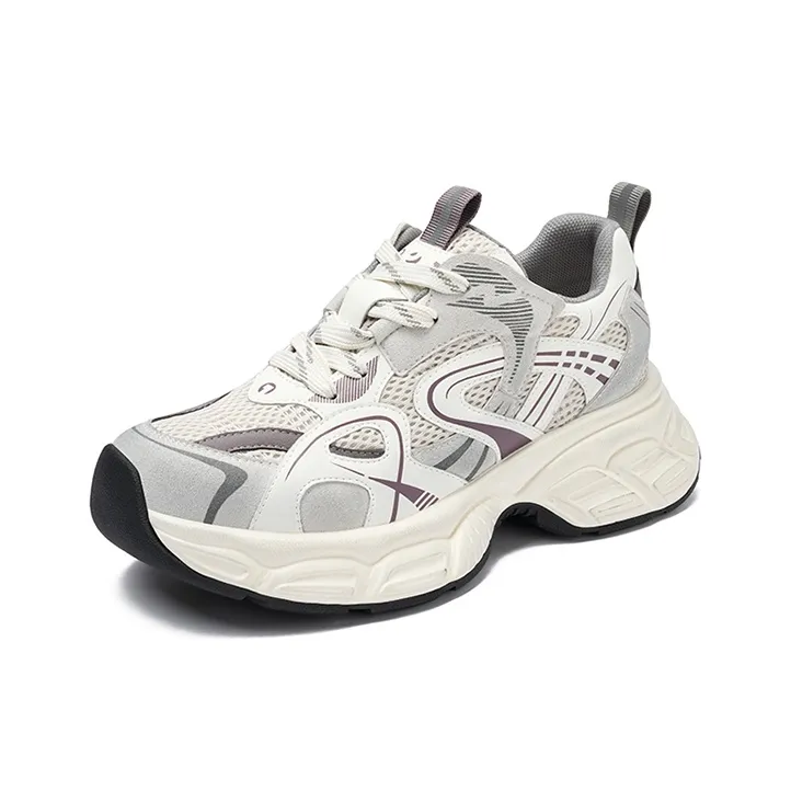 JOSINY Non-slip Lightweight Low-Top Chunky Sneakers Women's-6