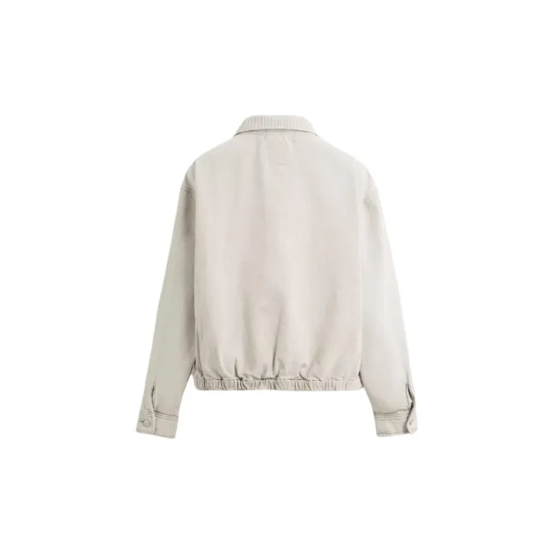 ZARA Denim Jackets Men Beige-1