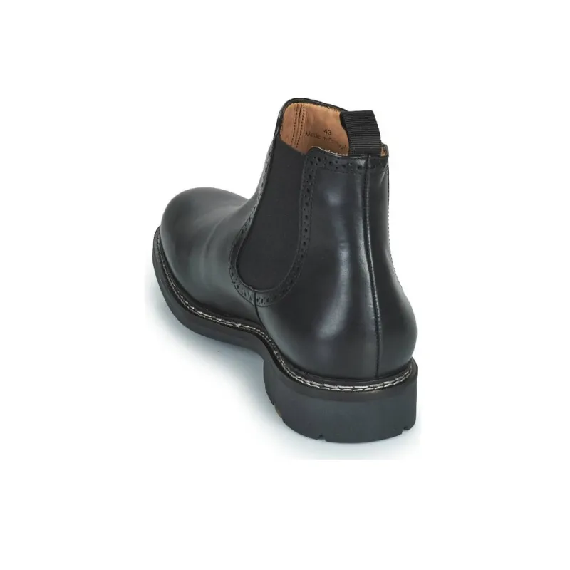 PELLET Short Chelsea Boots 3cm Men's Black-4