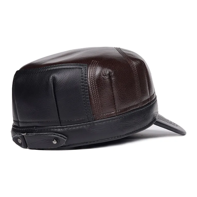 PIERRE CARDIN Cow Leather Baseball Caps Men's-4