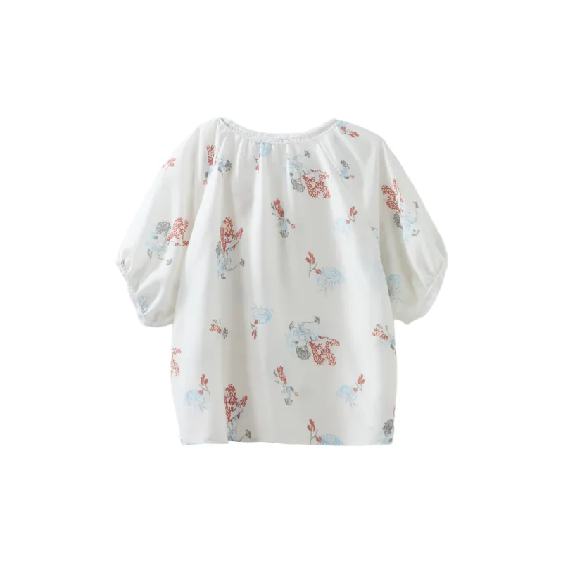 【dme】 Chiffon Shirts Women's Ecru-0