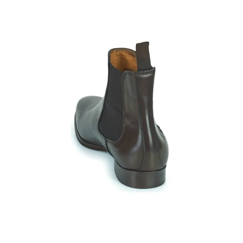 PELLET ARSENE Short Chelsea Boots 2cm Men's Dark Brown-4