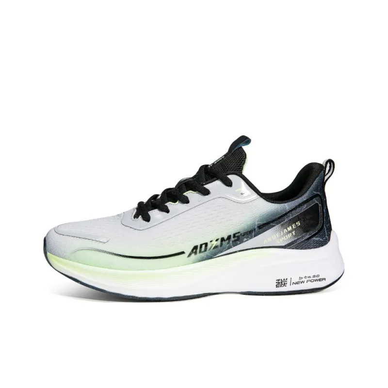 CANUVEN Running Shoes Men Low Top White Blue/Black Gray Green-5