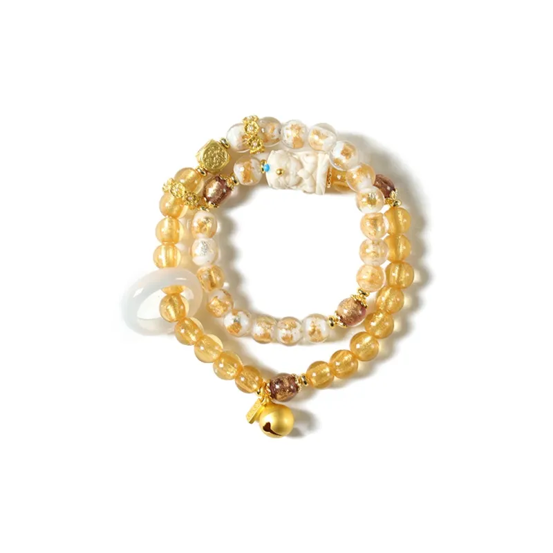 Ryukyu Colored Glaze Bracelets Unisex-0