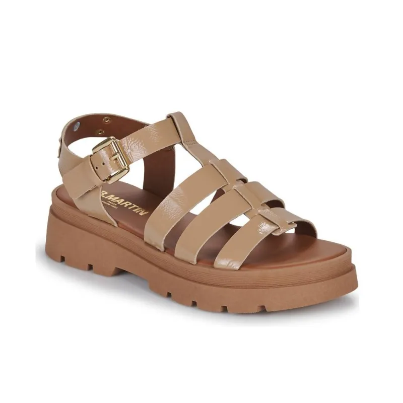 JB MARTIN DELICE Roman Sandals 4cm Women's Beige-3
