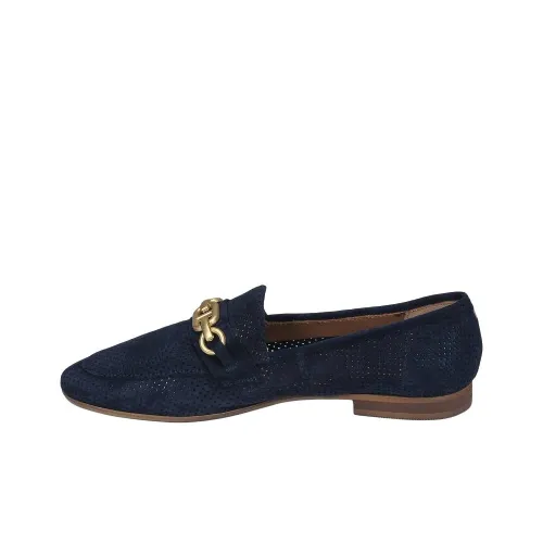 JB MARTIN FRANCHE BIJOU Loafers 1.5cm Women's Dark Blue