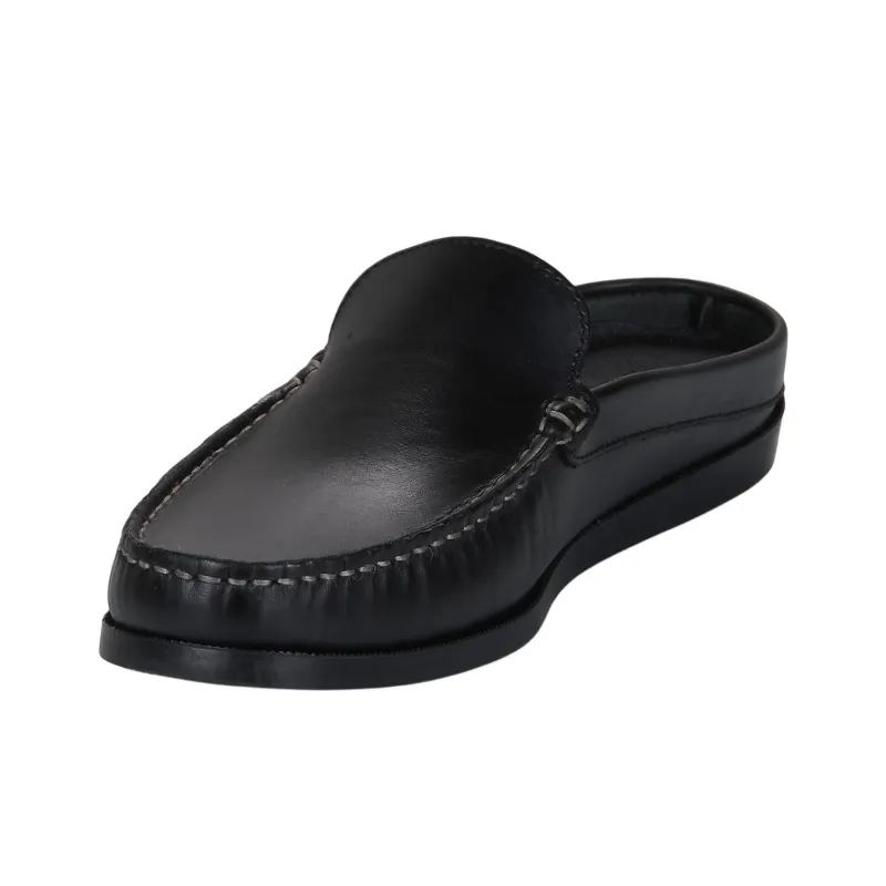 PELLET Slip Resistant Wrap toe Slippers Men's Black-3