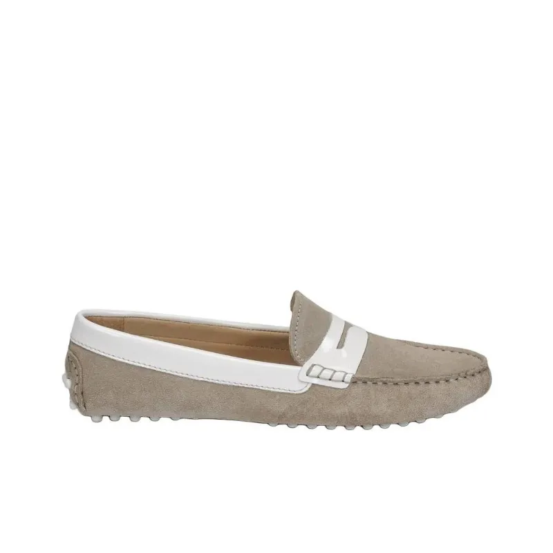JB MARTIN Tabata Gommino Loafers Women's Gray-1