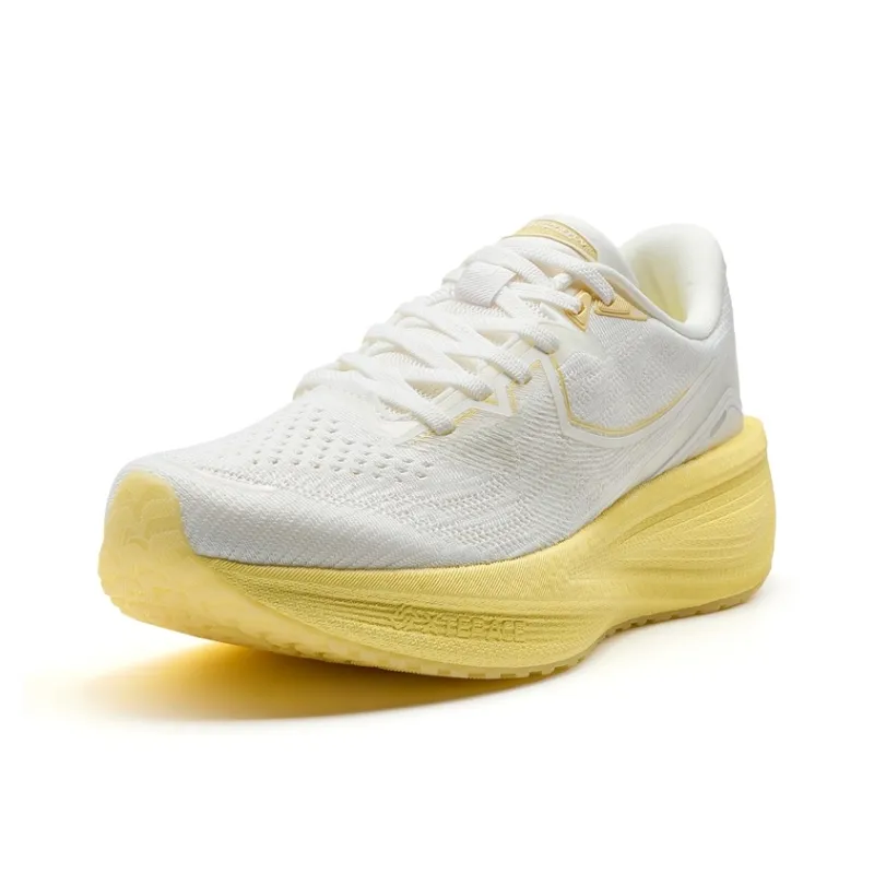 XTEP Anti-Slip And Wear-Resistant Breathable Low-Top Training Running Shoes Women's White Yellow-1