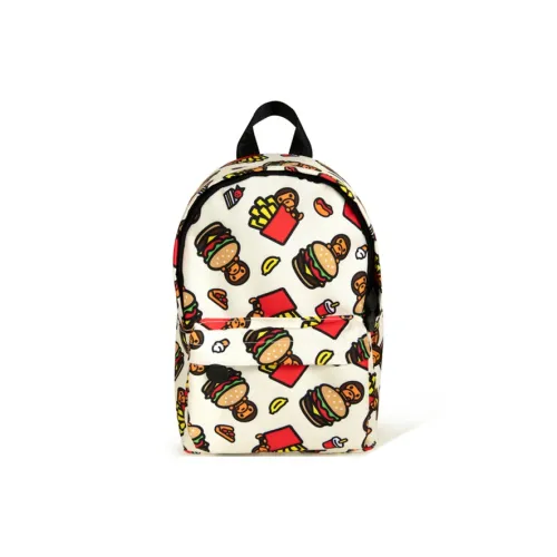 BABY MILO STORE BY A BATHING APE Fabric Backpack Women's Ecru/Green