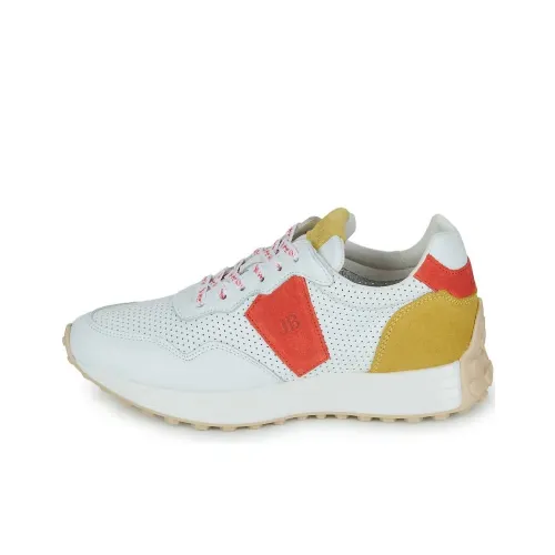 JB MARTIN Hisia Low-Top Casual Shoes Women's White Yellow