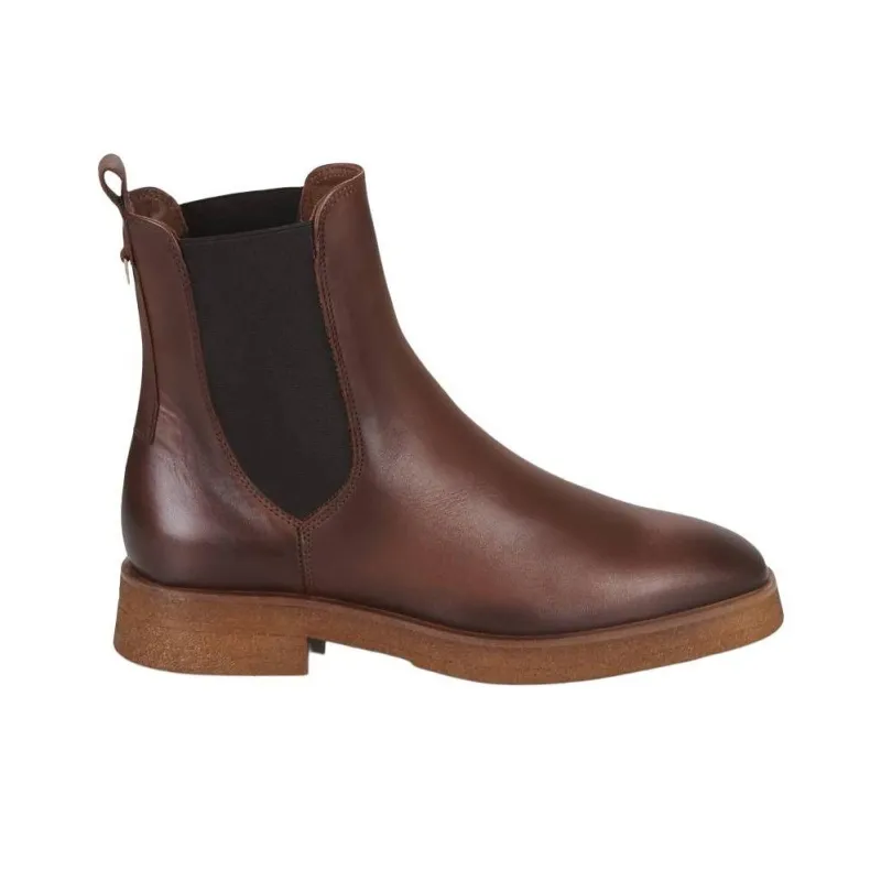 JB MARTIN Short Chelsea Boots Women's Red Brown-1
