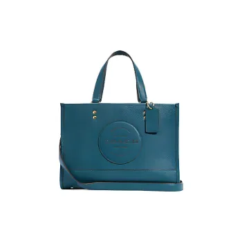 COACH Dempsey Leather Tote Bag Shopping Bag Shoulder Bag Crossbody Bag Handbags Large Size Women's Lake Green