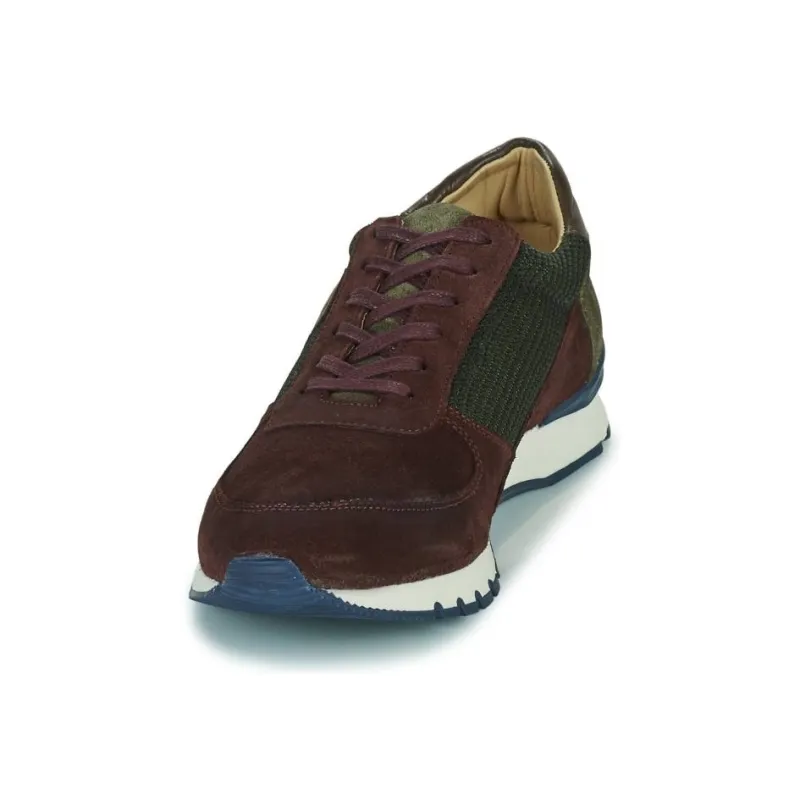 PELLET MALO Slip-Resistant Low-Top Casual Shoes Men's Green Brown-3