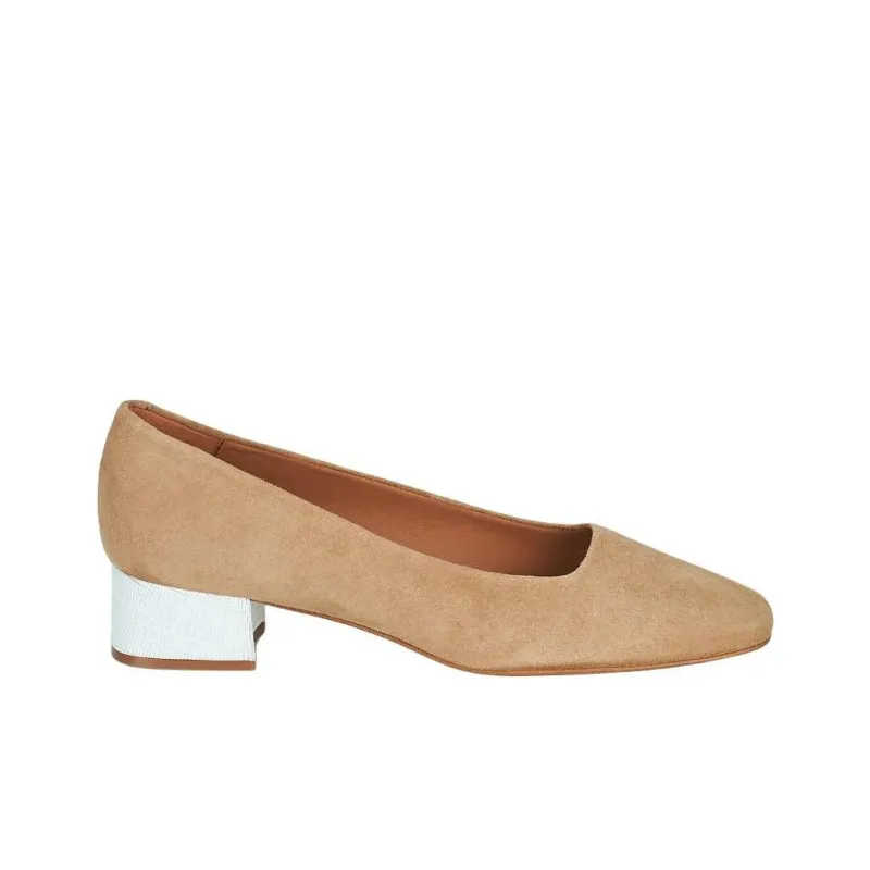 JB MARTIN TONIQUE Block Heel High Heels 4cm Women's Beige-1