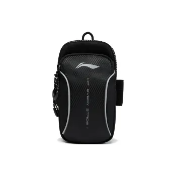 LiNing Polyester Arms Bag Cell Phone Pouch Unisex Black