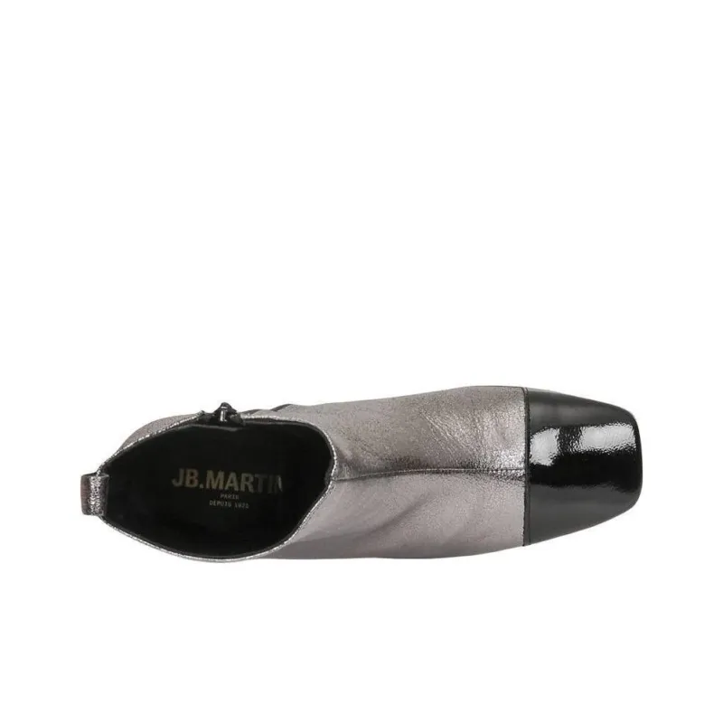 JB MARTIN Vanessa Ankle Boots 7cm Women's Silver-5