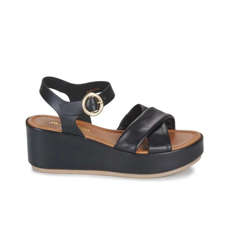 JB MARTIN AMBRE One Strap Sandals 7cm Women's Black-1