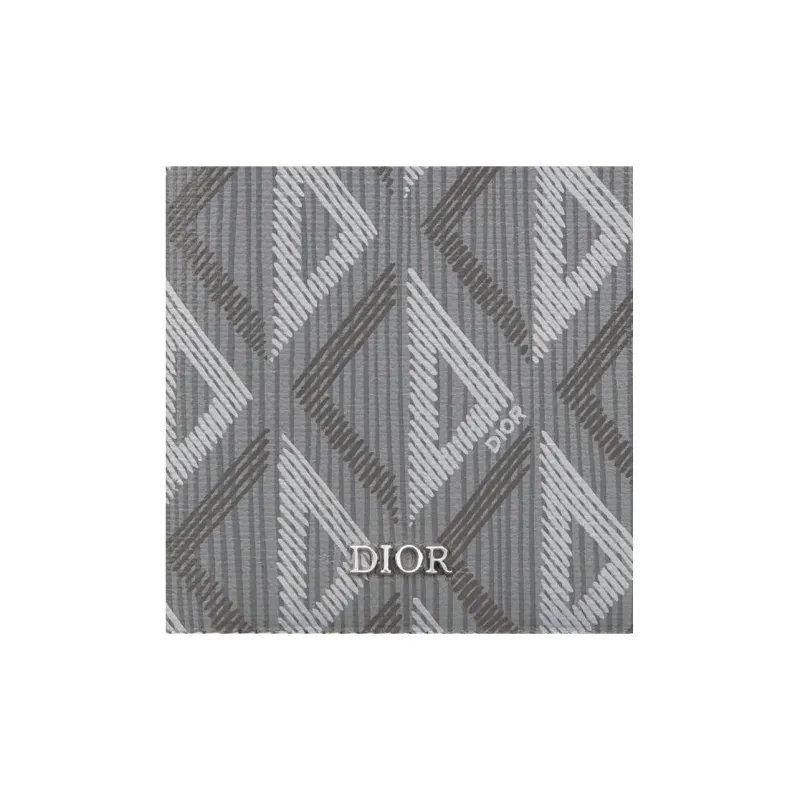 DIOR Canvas Card Holder Card Holder Men's Gray-3