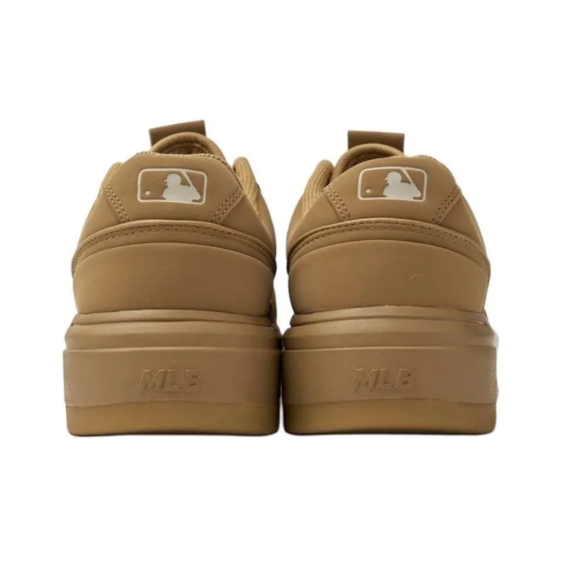 MLB Chunky Liner Durable Breathable Low Top Casual Shoes Unisex Deep Mustard-4
