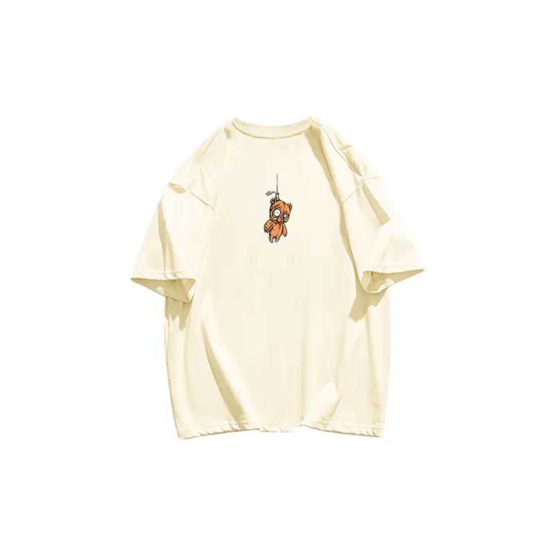 Cotton Shopping Drop Shoulder Sleeve T Shirt Women's-9