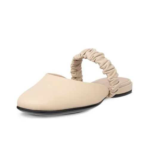 Ecco Slip-Resistant Wrap-toe Slippers Women's Lime Gray