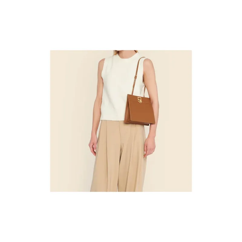 CAFUNE Cow Leather Crossbody Bag Shoulder Bag Women's Chestnut-3