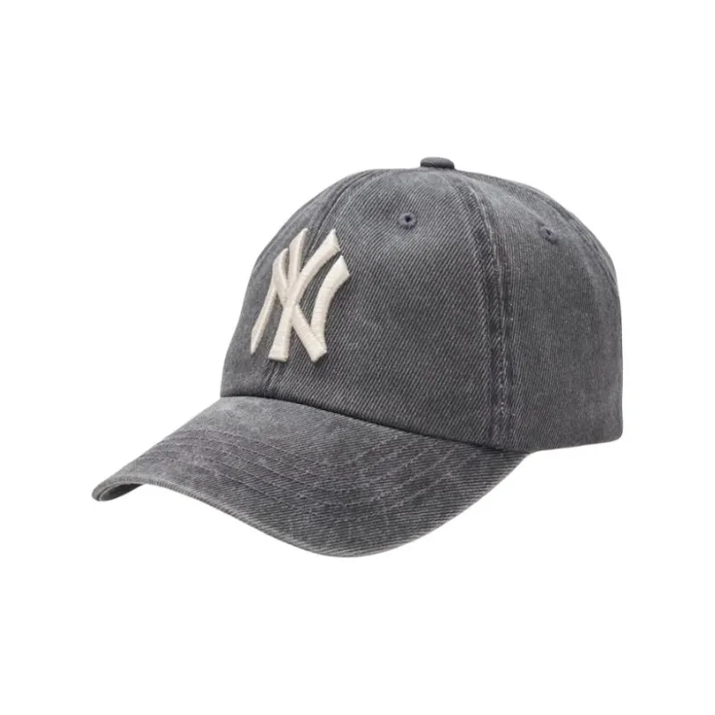 MLB 100% Cotton Baseball Caps Unisex Dark Gray-1