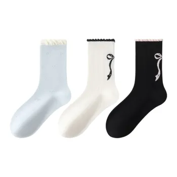 SHIWAJI Mid Calf Socks Women's 3 Pack