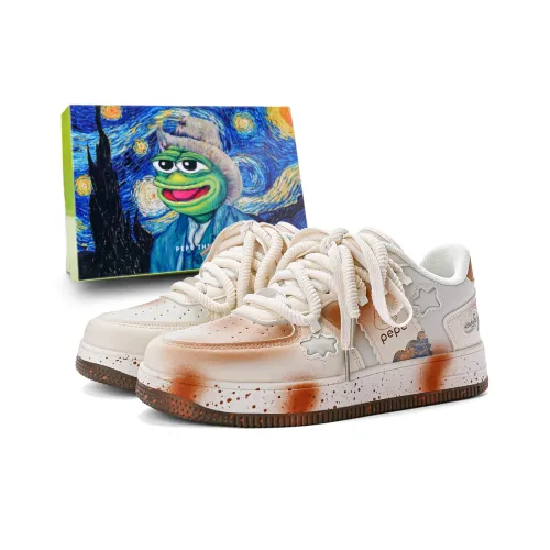 Pepe The Frog Low Top Skateboard Shoes Unisex
