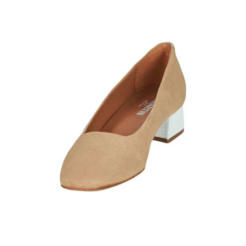 JB MARTIN TONIQUE Block Heel High Heels 4cm Women's Beige-3