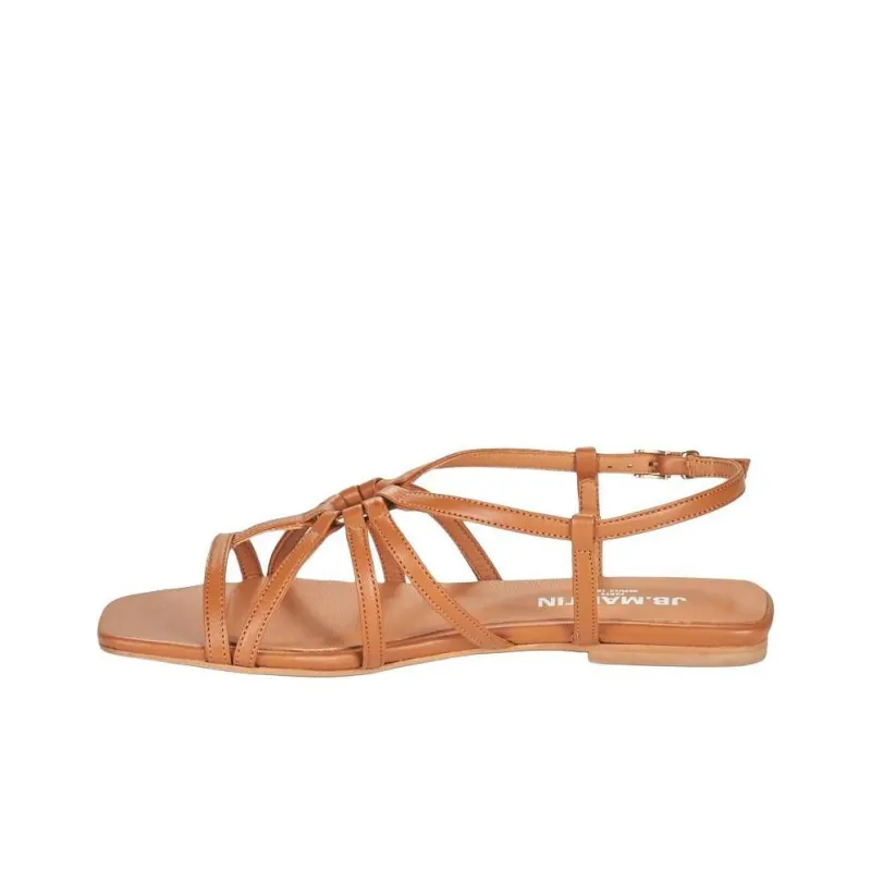 JB MARTIN Laure Strap Sandals Women's Brown-1