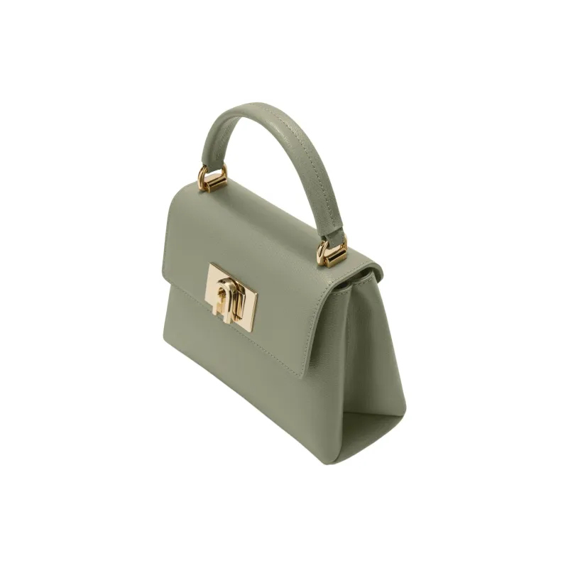 Furla 1927 Collection Leather One Shoulder Handbags Mini Women's Green-1
