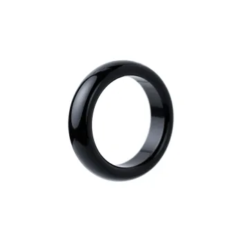Clear Snow Chalcedony Jade Rings Unisex