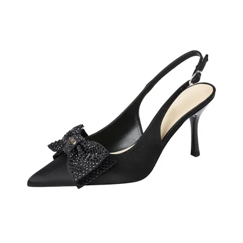 MCKP Slim Heel High Heels Women's Black