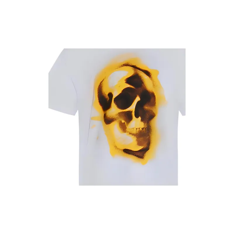 Alexander McQueen Skull print Round neck T shirt-4