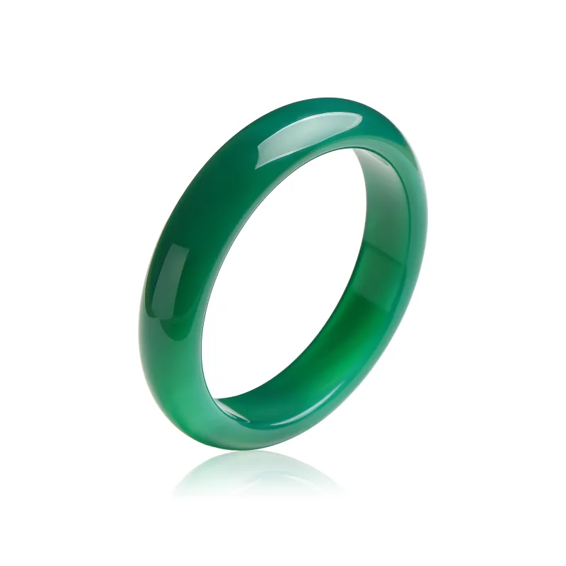 With The Heart Of The Jade Agate Bangles Women's-0